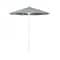 California Umbrella 7.5' Matted White Aluminum Market Umbrella, Sunbrella Gateway Mist 194061334188 - alternate 1